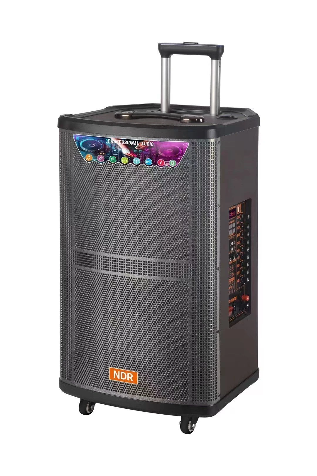 Ndr 12inch High Power Speaker Box with Wireless Microphones Audio