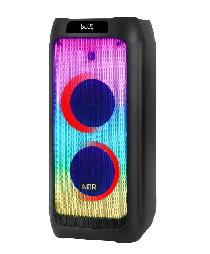 Ndr-1608 Double 8inch Stereo Sound Powerful Rechargeable Party Speaker