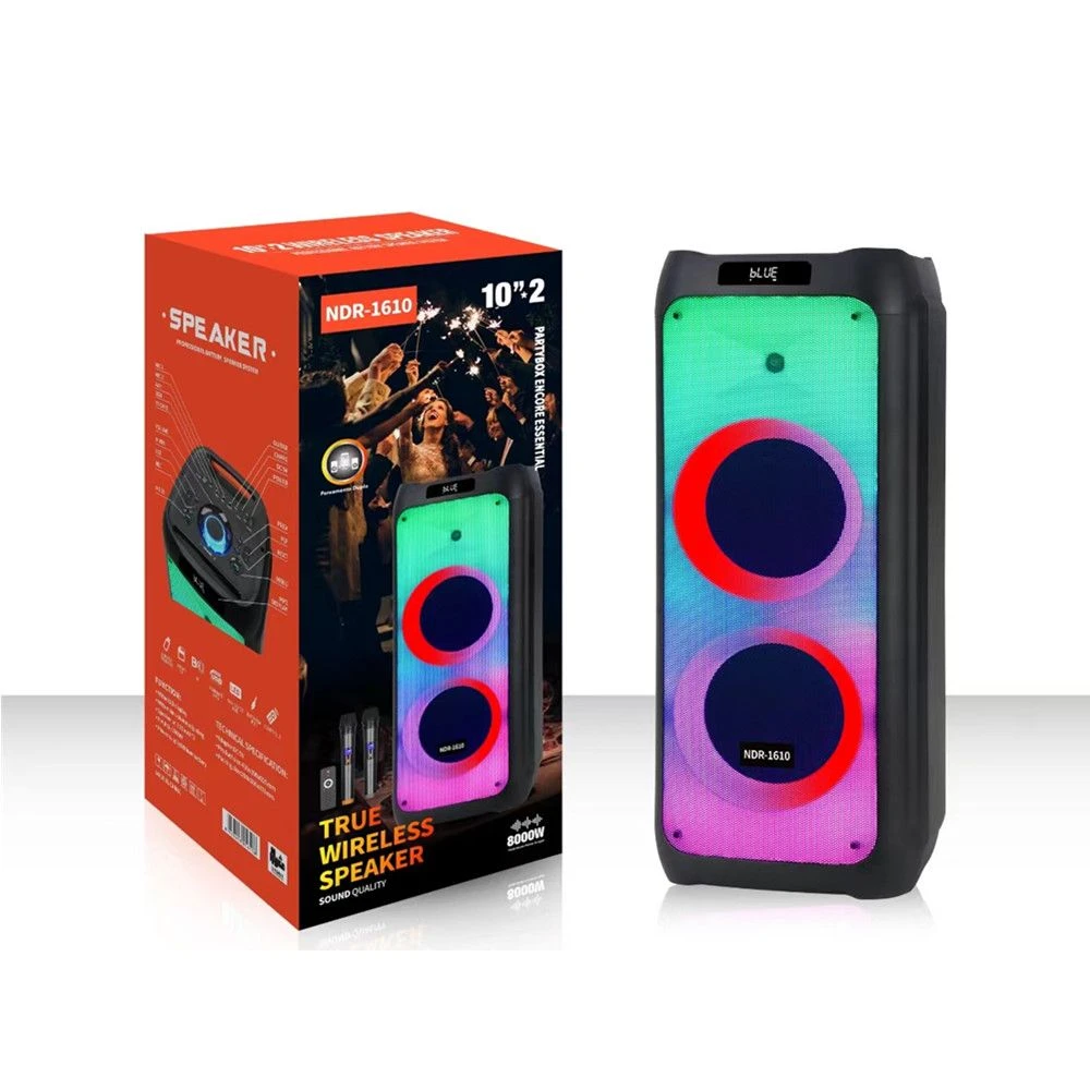 Ndr-1610 50W Double 10 “High Power Party Bluetooth Speaker Guangzhou Factory
