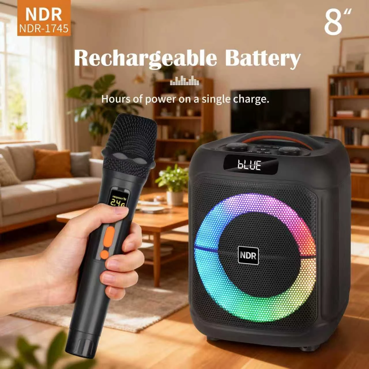 Ndr-1745 8inch Bestselling Portable Speaker OEM Factory Stocks