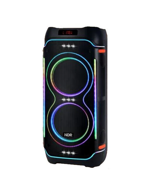 Ndr-1808 Double 8inch Stereo Sound Powerful Rechargeable Party Speaker