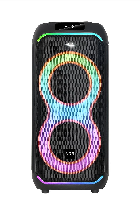 Ndr-616b Dual 6.5inch Bluetooth Speaker with Two Wireless Microphones