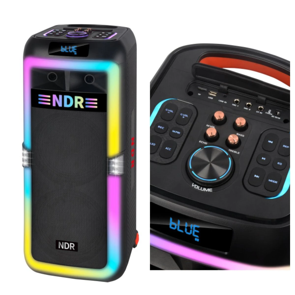 Ndr Best Dual 10 Inch Loud Portable Speaker