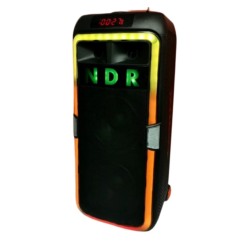 Ndr Dual 8 Inch Woofer Professional Big Active Portable Party Wireless Bluetooth Speaker