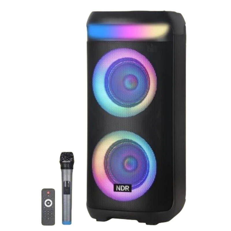 Ndr Factory Supply Home Theater System Sound Speaker Wireless Portable Speaker with Microphone Dual 6.5 Inch