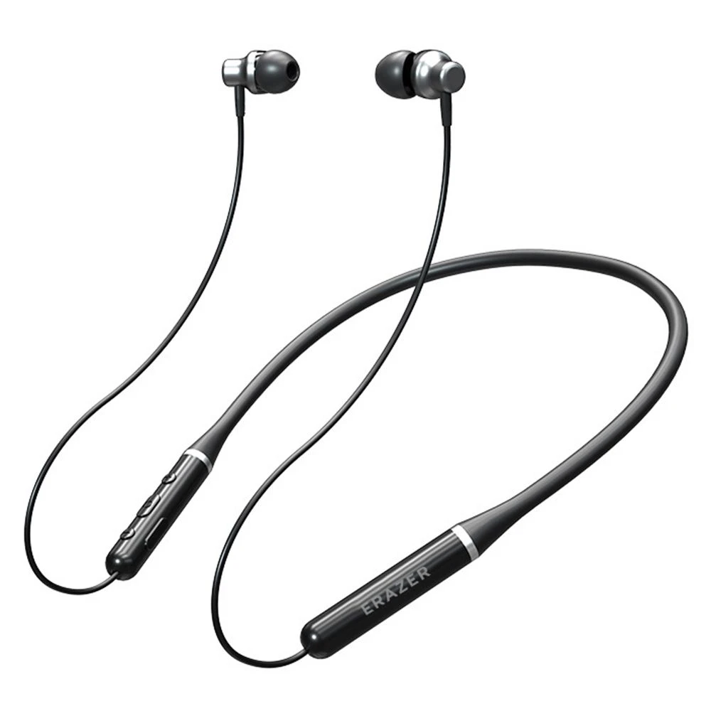 Neckband Bluetooth-Compatible in-Ear Headset Magnetic Sports Music Earphone – Black