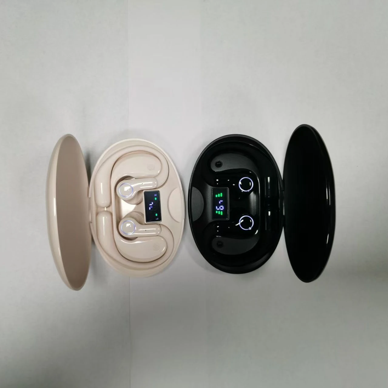 New 2026 Translator Open Ear Hook Earphones LED Display Air Conduction Earbuds Sports Wireless in-Ear Headphones