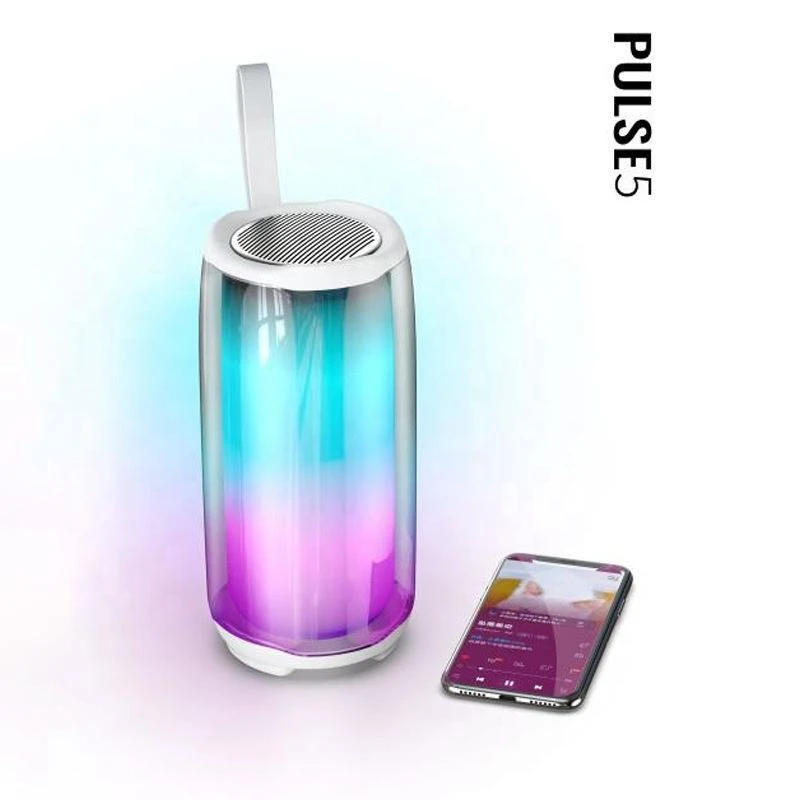 New 360 Color Lightshow Surround Stereo Music Outdoors Portable Speaker Wireless Jbi Pulse 5 Speaker