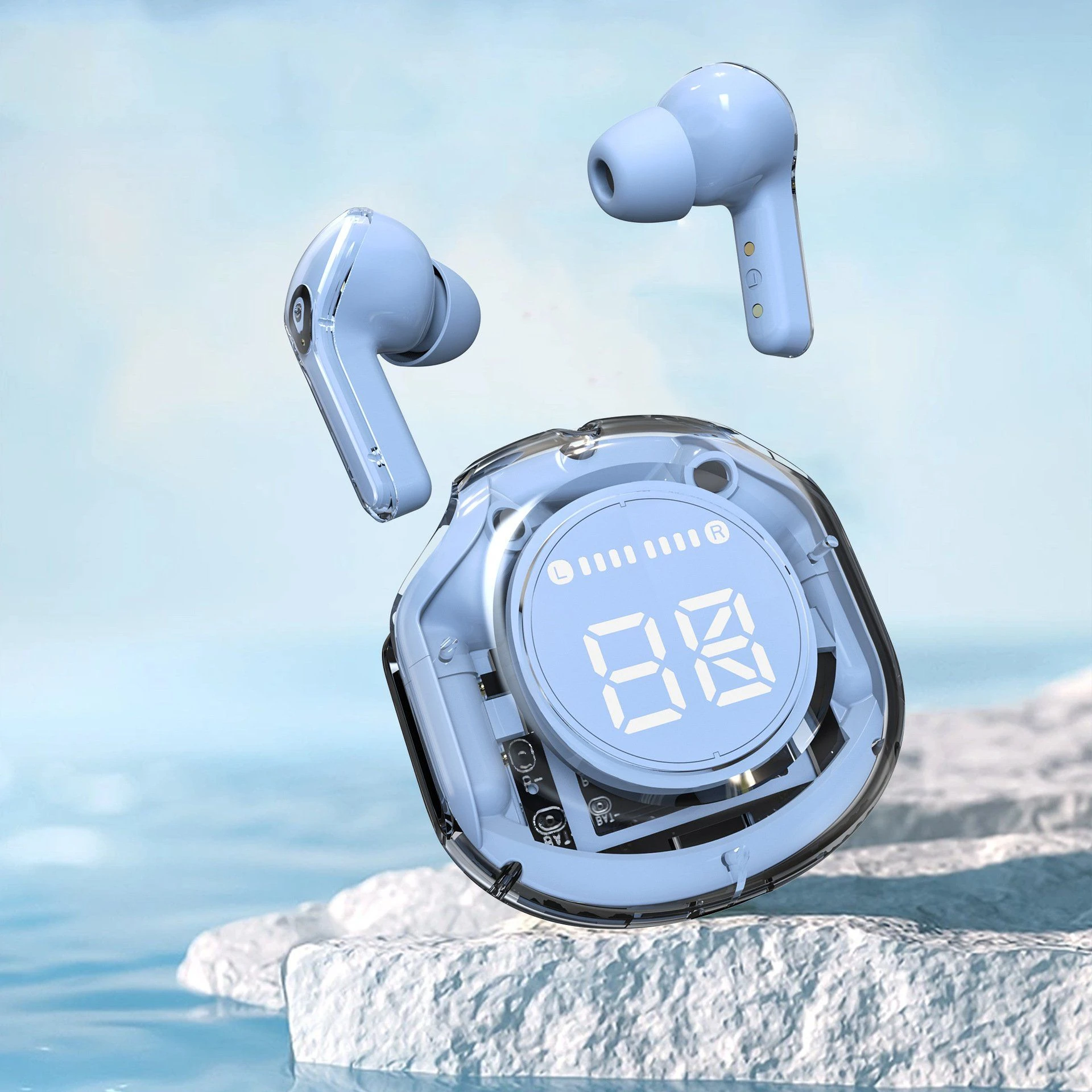 New 5.3 True Wireless Bluetooth Earphones with Long Battery Life