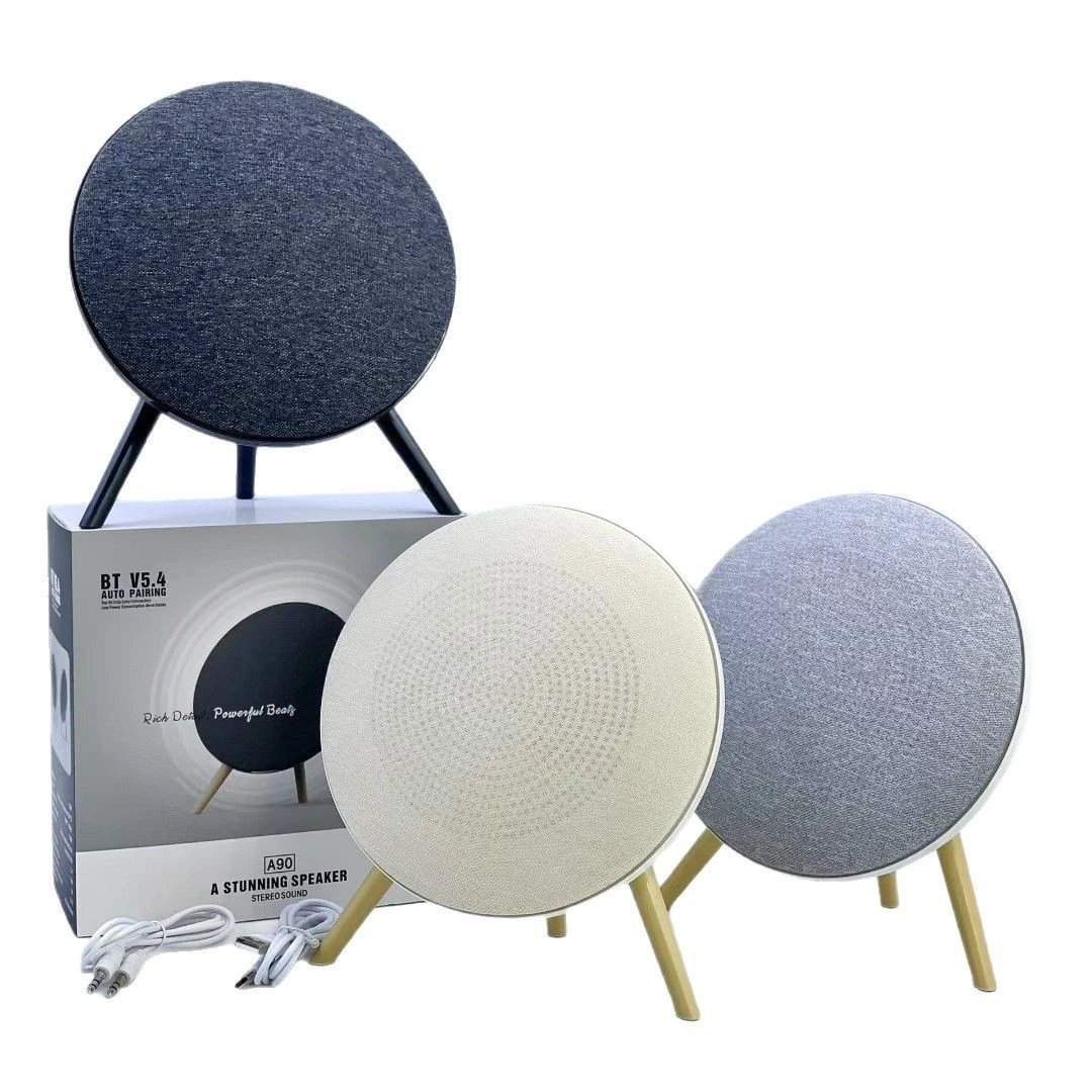 New A90 High-End Desktop Ornaments Shock Bass Floor Standing Speakers Home Audio System Wireless Party Speaker