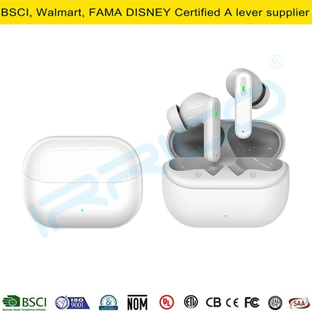 New Anc Enc Tws Earbuds Bluetooth Handsfree Earphone Wireless Headphone with Charging Case
