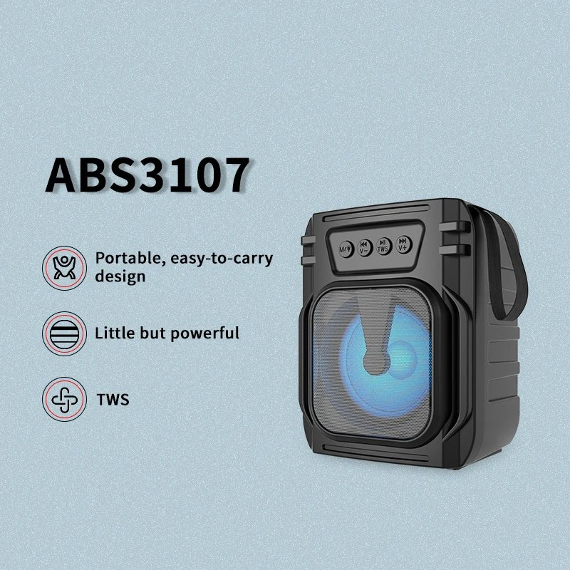 New Arrival ABS-3107 Bluetooth Speaker Portable for Outdoor & Indoor Use OEM Only