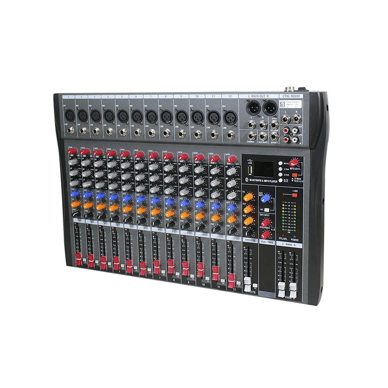 New Arrival Audio Mixer USB Console 12 Channels Audio Mixer