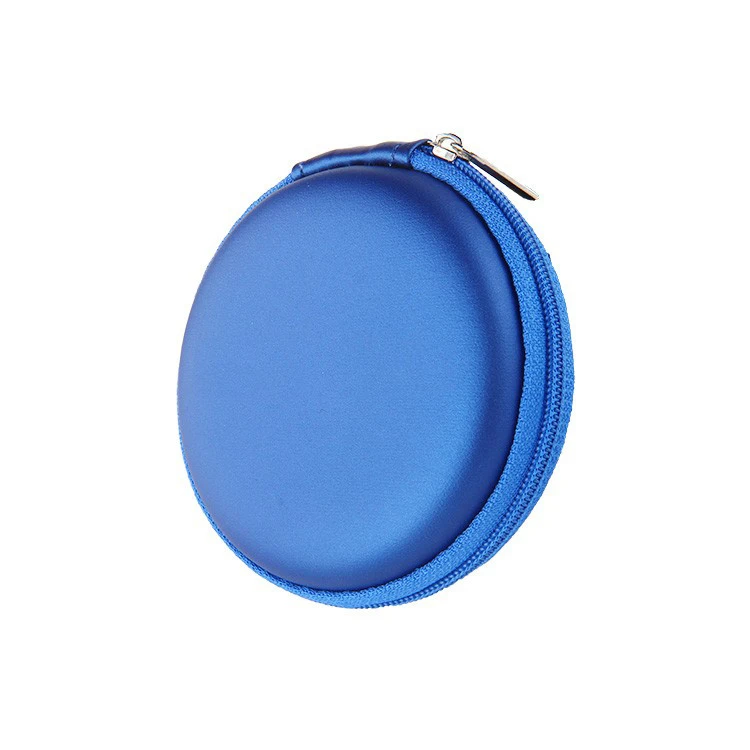 New Arrival Leather Waterproof Portable Protective Carrying EVA Earphone Case Wireless Bluetooth Headset Storage Case