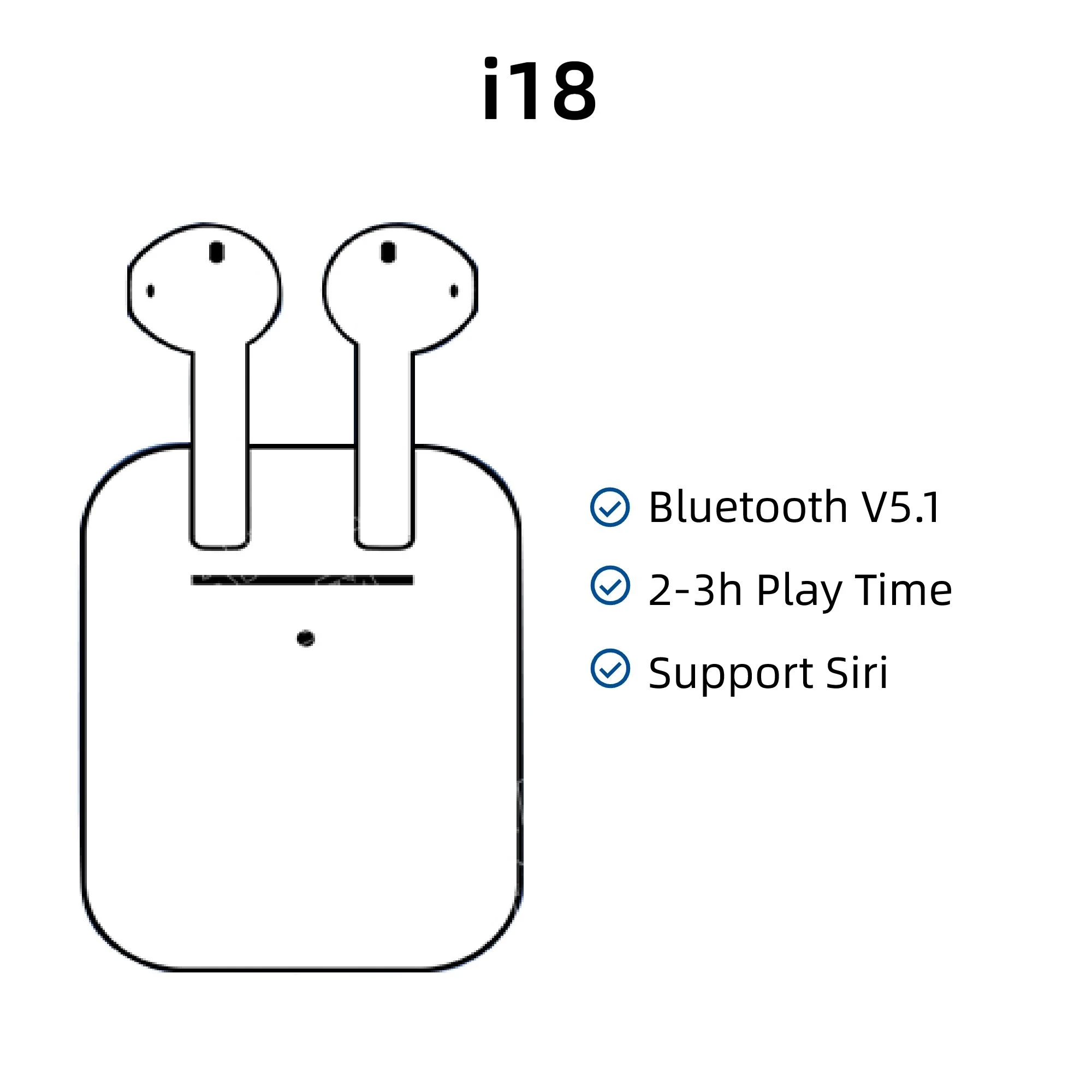 New Arrival Tws Earbuds Stereo Airbuds Bluetooth Earphone Wireless Headphone Air1