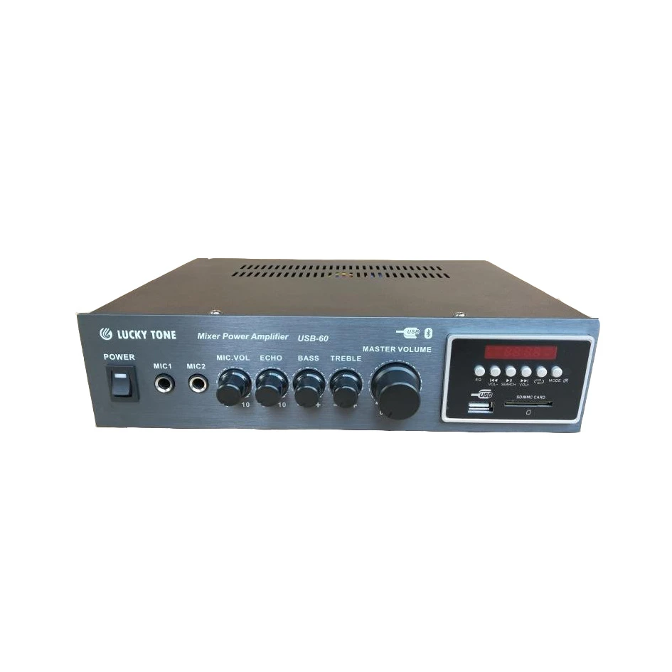 New Arrivals Top Seller Manufacture 60W Audio Mixer Amplifier with USB MP3