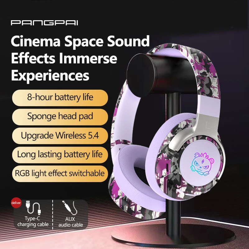 New Chinese Graffiti-Style Over-Ear Bluetooth Headphones