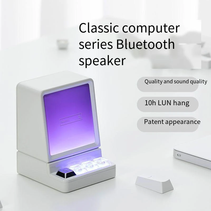 New Classic Computer Subwoofer Smart Home Desktop LED Wireless Bluetooth Audio