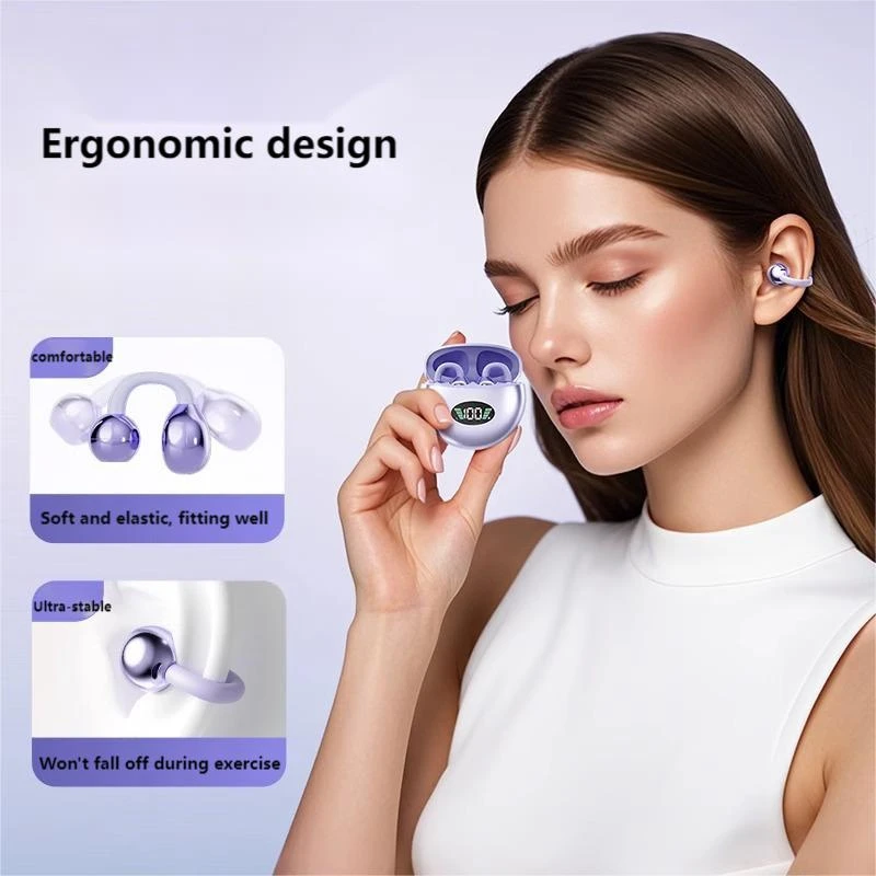 New Clip Bluetooth Headphones Wireless High Sound Quality Ultra Long Battery Life