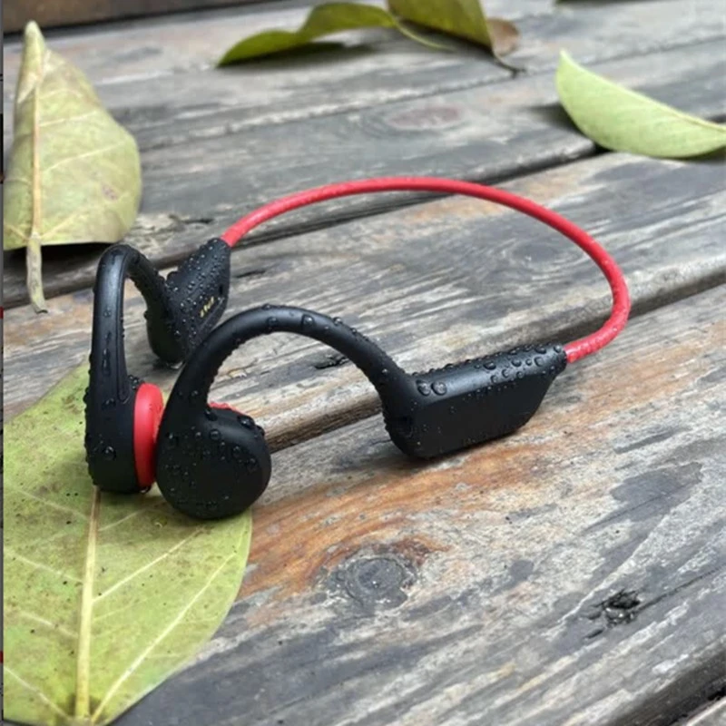 New Design Bone Conduction Headphones IP68 Swimming Open Ear Wireless Headset Bluetooth Earphone