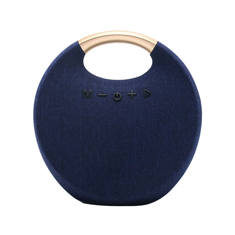 New Design Round Portable Bluetooth Speaker with Handle for Gifts Home Outdoor Fashion Stereo Bass Sound Wireless Speaker