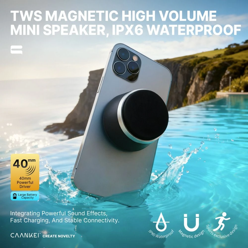 New Desktop Bt Mini Speaker Bt Dual-Purpose Magnetic Phone Holder Mini Portable Speaker Wireless Audio