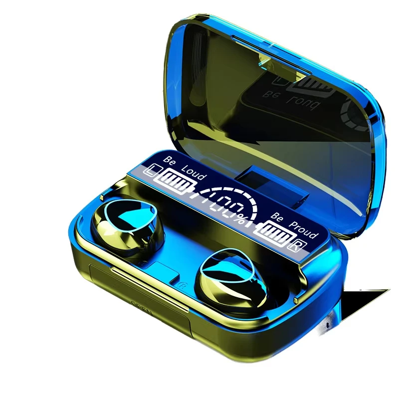 New Low Price M10 Tws Wireless in-Ear Headphone Earphone Sports Waterproof Touch Headset LED Display Bass Earbuds M10
