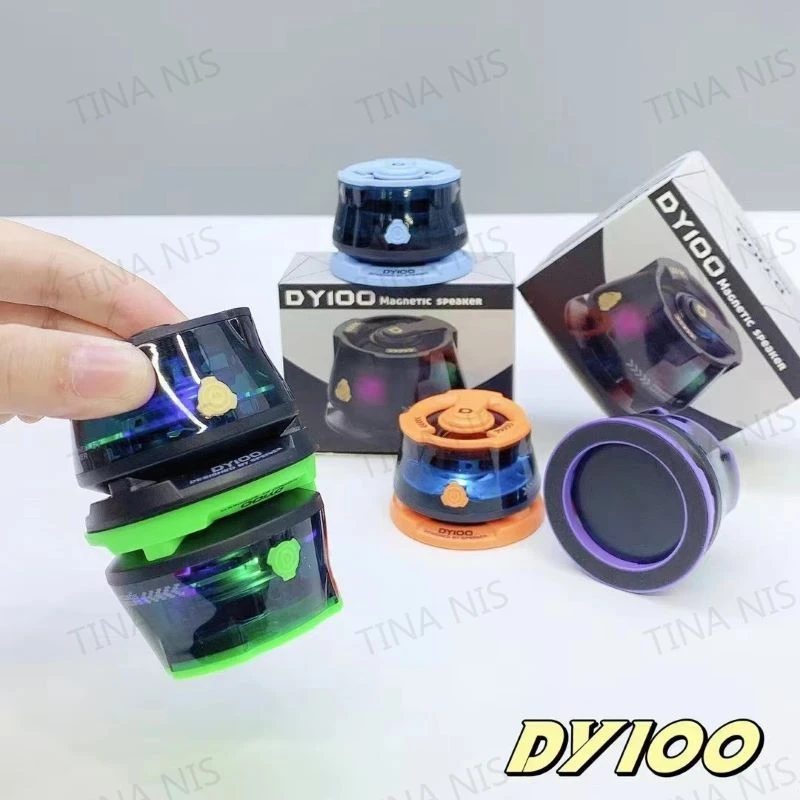 New Mini Magnetic Speaker Outdoor Portable Mini Bass Wireless Bt RGB Speaker Dy100