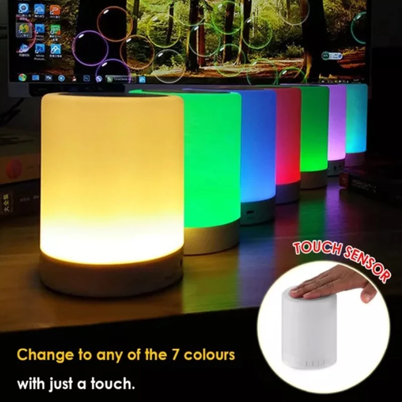 New Model Fashion Touch Colorful LED Bluetooth Speakers