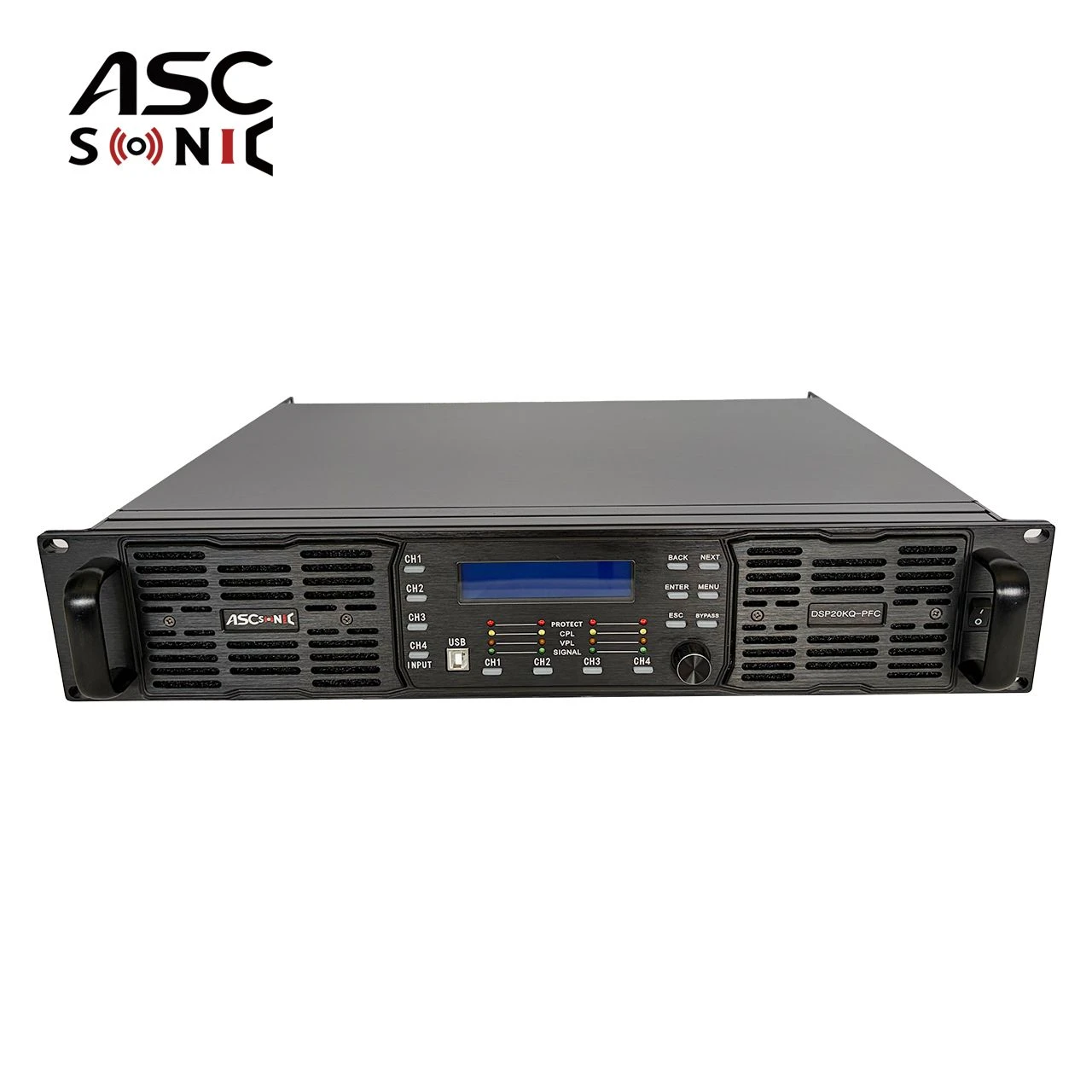 New Release Auto-Volt DSP20kq-Pfc 4CH 20000W Subwoofer Digital DSP Audio Amplifier