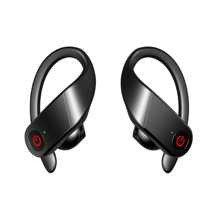 New Tws Sports Headphones Wireless Ear Hook Earphones 8d Stereo Headsets Handsfree Earburd Mic for Phone