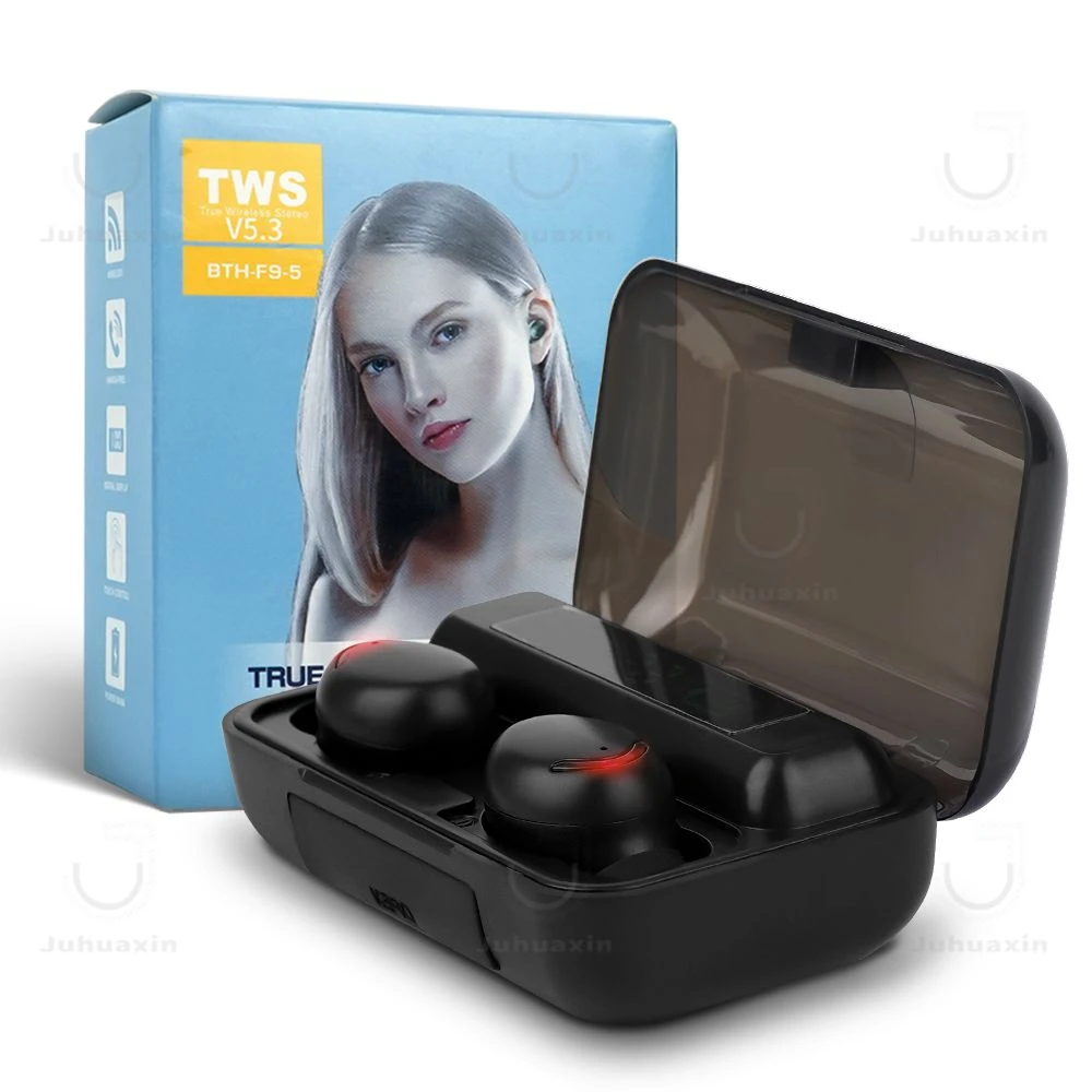 New Wireless Bluetooth Earphones F9 E6s A6s High Sound Quality Waterproof Noise Reduction Tws Bluetooth Professional Music Earphone for iPhone Samsung Oppo