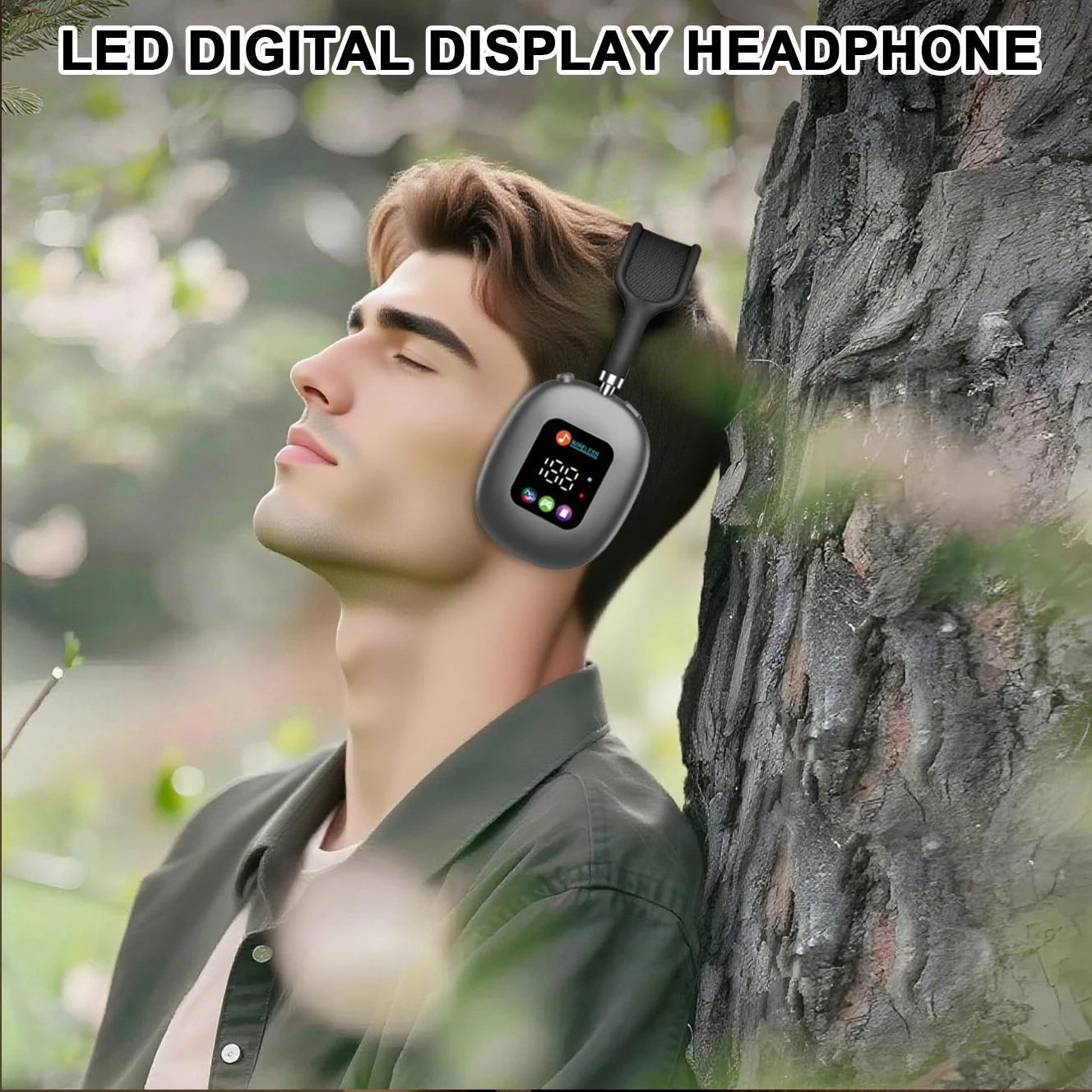 New Wireless Over-Ear Bluetooth Headphones RGB Akz Max600