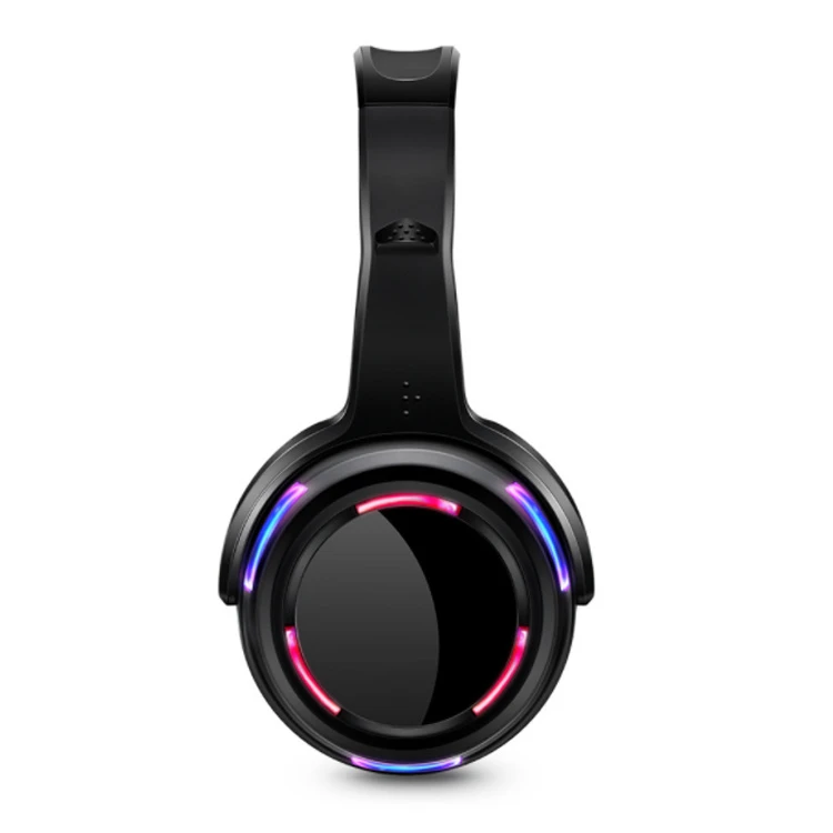 New Wireless Silent Disco Headphones HiFi with 3 Channels and LED Light Headsets for Parties