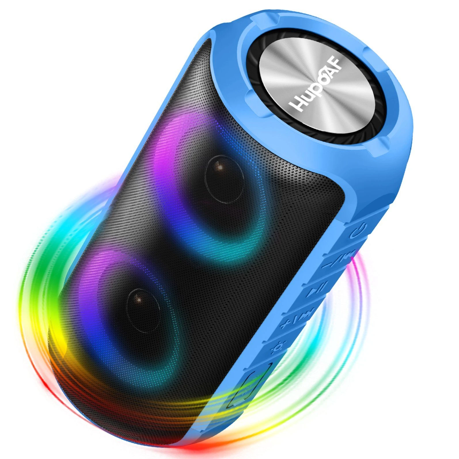 New Wireless for Speaker Outdoor Waterproof Portable Overweight Subwoofer RGB Lamp Cylindrical Stereo Battery Included 5W