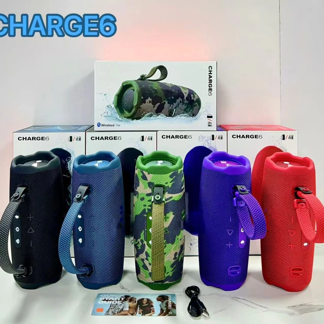 Neweat Hot Selling Charge6 Wireless Speaker Stereo Bass Outdoor Waterpro of USB Aux DC Portable Wireless Bt Speakers