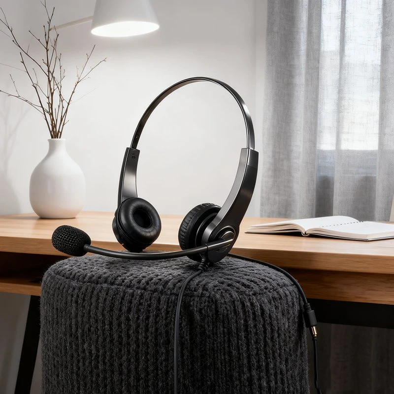 Noise Canceling Hearing Protection Light Weight Over The Head Custom Headphones with Enc for Motorola Walkie Talkie