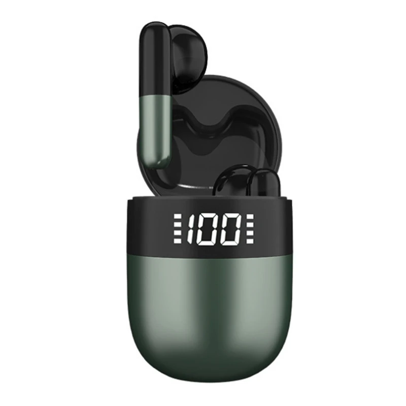 Noise Canceling Sports J28 Tws Earpods Wireless Earphones LED Digital Display HiFi Music Bluetooth Earbud