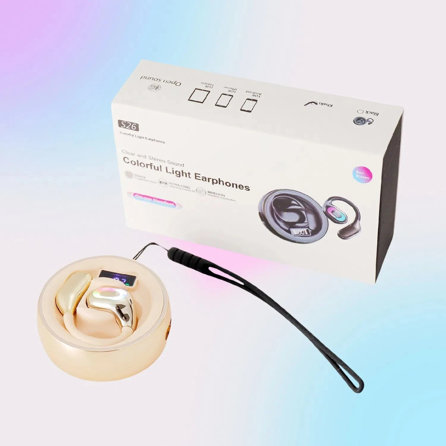 Noise Canceling Stereo Sport Bluetooth Earbuds with Microphone Functionality