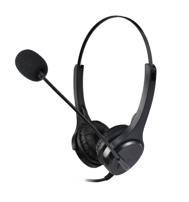Noise Canceling Telephone Call Center Gaming USB Headset with Quick Disconnect