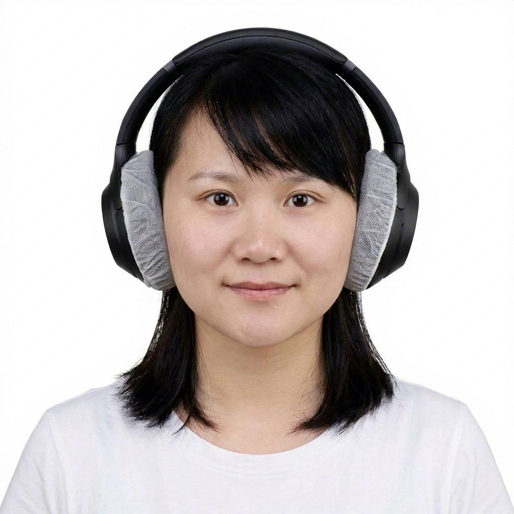 Non Woven Disposable Clean Room Anti-Dust Headset Cover