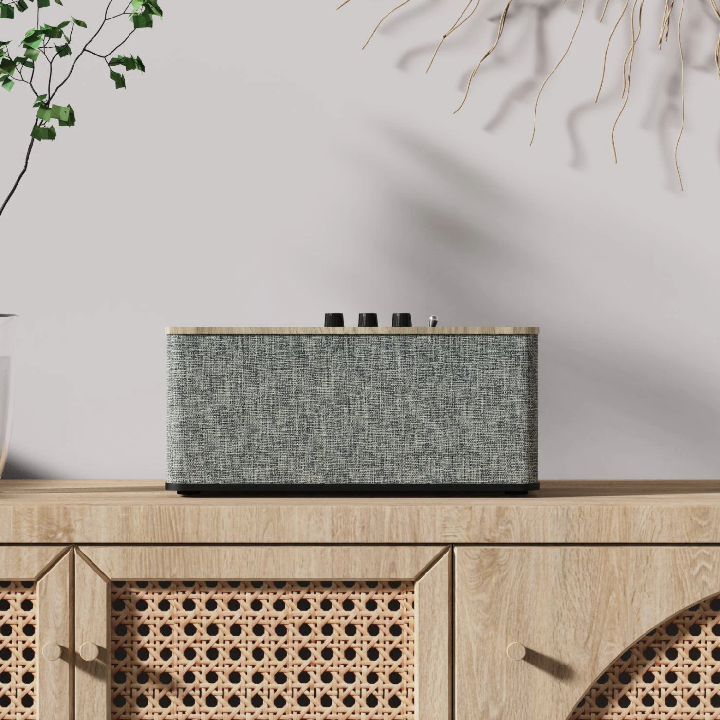 ODM 50W Bluetooth 5.3 Wooden Speaker High Power HiFi Wireless Home Audio System with Tws