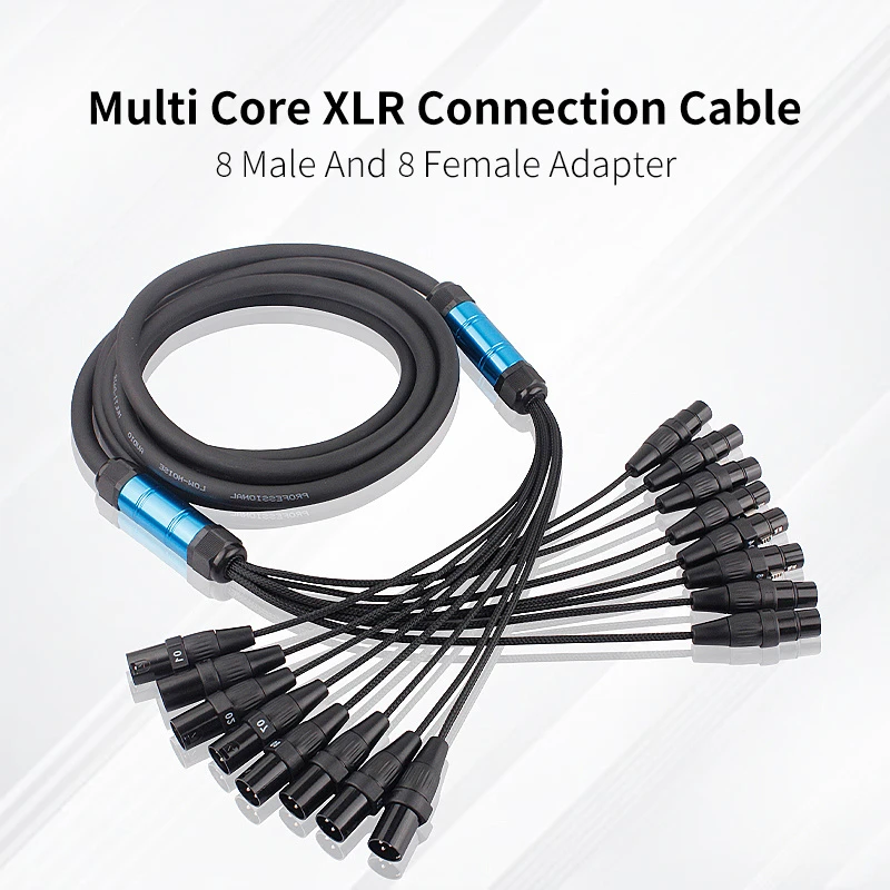 ODM/OEM Rugged Neatly Bundled XLR Audio Snake Cable for Performance Stage