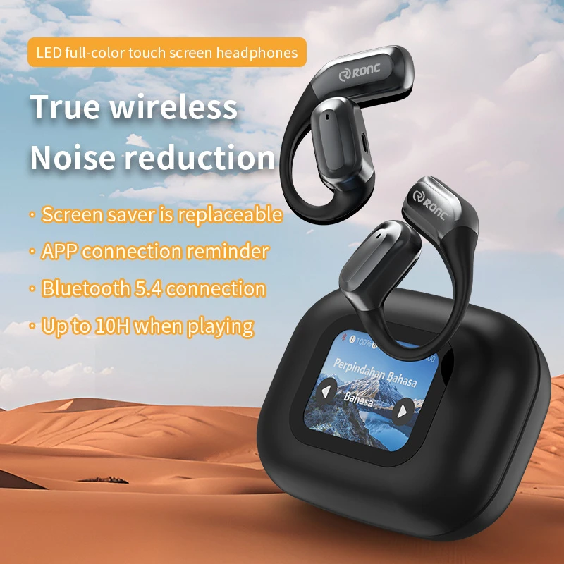 OEM 144 Language Free Talk Ai Translator Earbuds Ows Earhook Headphone