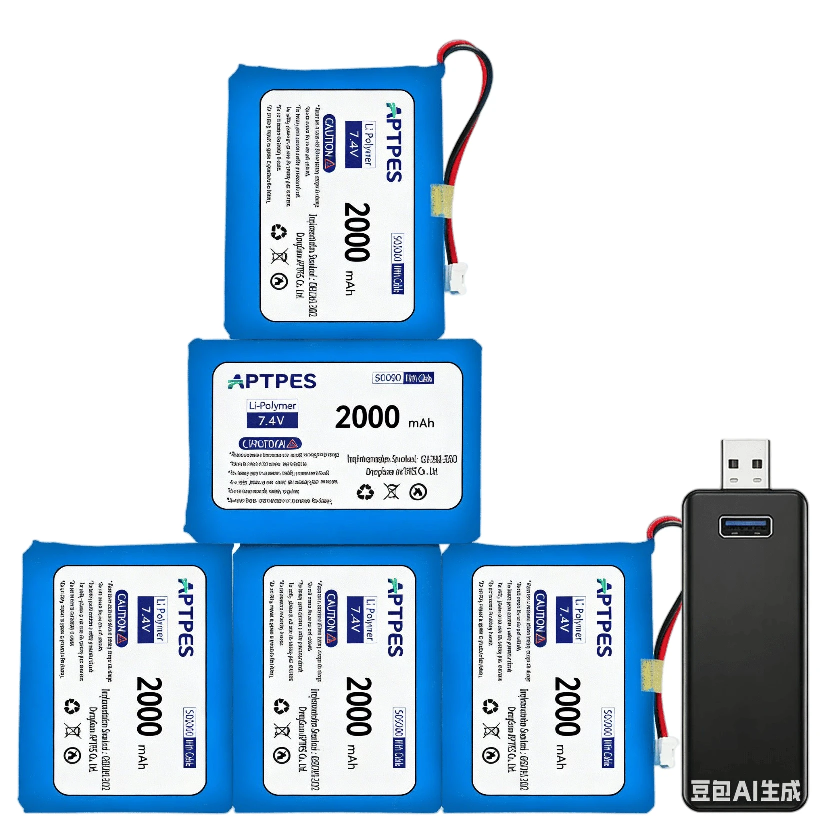 OEM 505060 3.7V 2000mAh Li-Polymer Battery for Tws Earphone Case