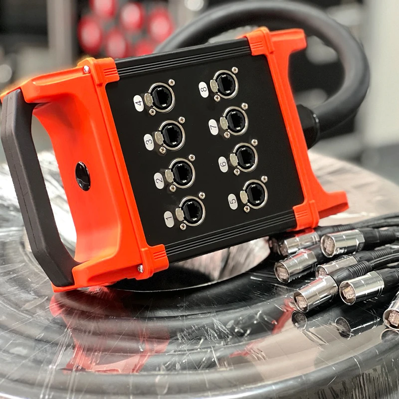 OEM 8-Channel CAT6 Snake Cable for PRO Audio Stage Digital Signal Transmission
