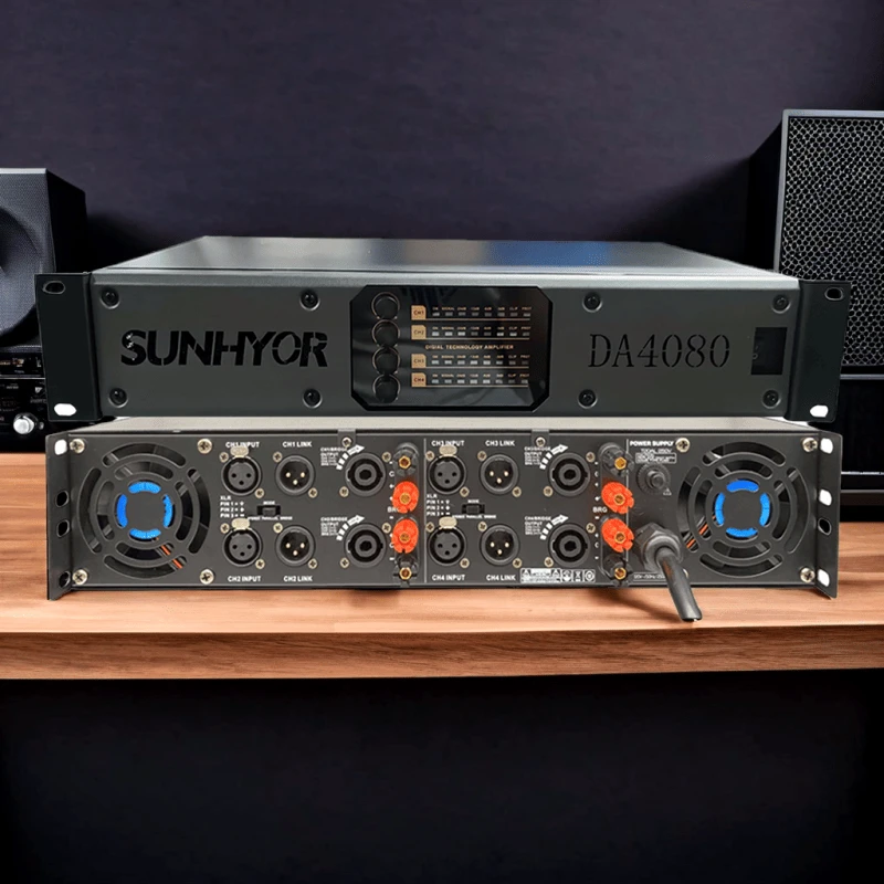 OEM Factory Consumer Electronics PA Audio SMPS Powered Amplifier for Stage Home Audio Guitar DJ Subwoofers Speakers Karaoke
