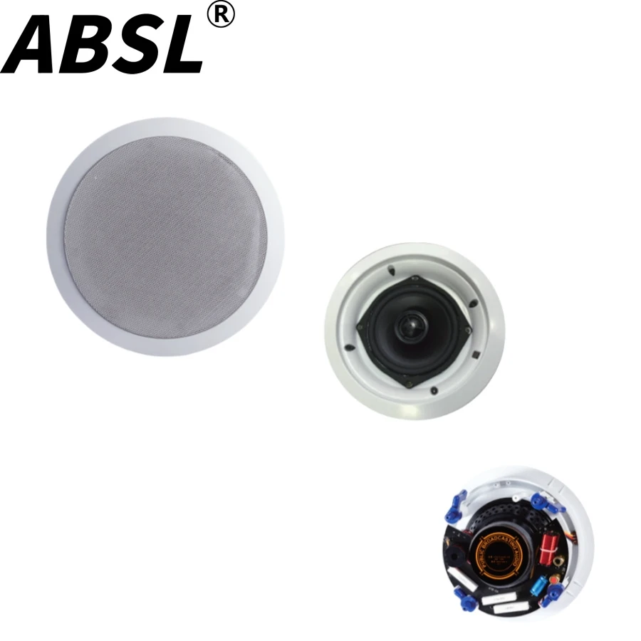 OEM Fixed Resistance Sound Speaker 40W 7” Coaxial PA Ceiling Speaker