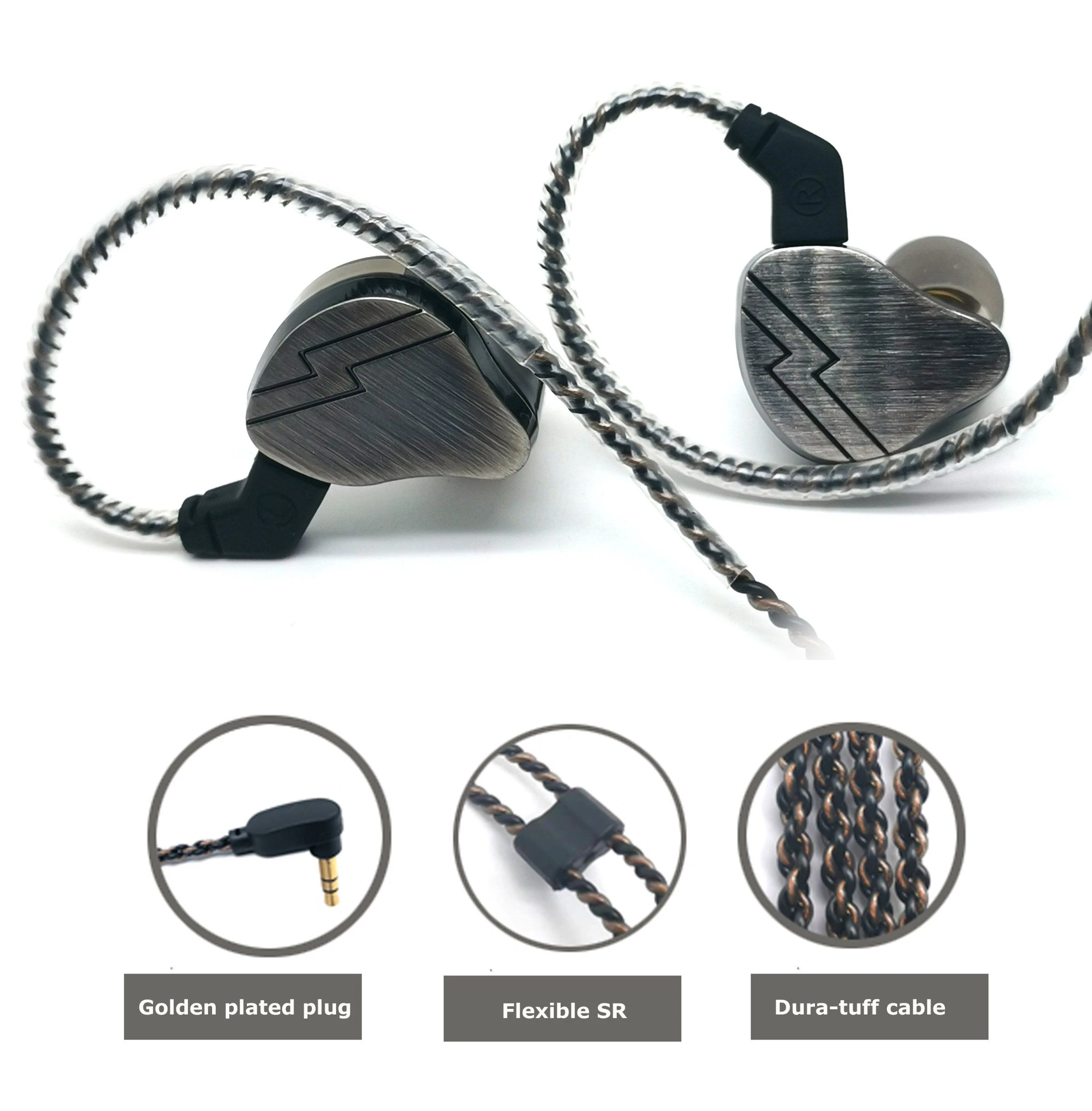 OEM HiFi Hybrid Earphones Dynamic Balanced Armature in Ear Monitor