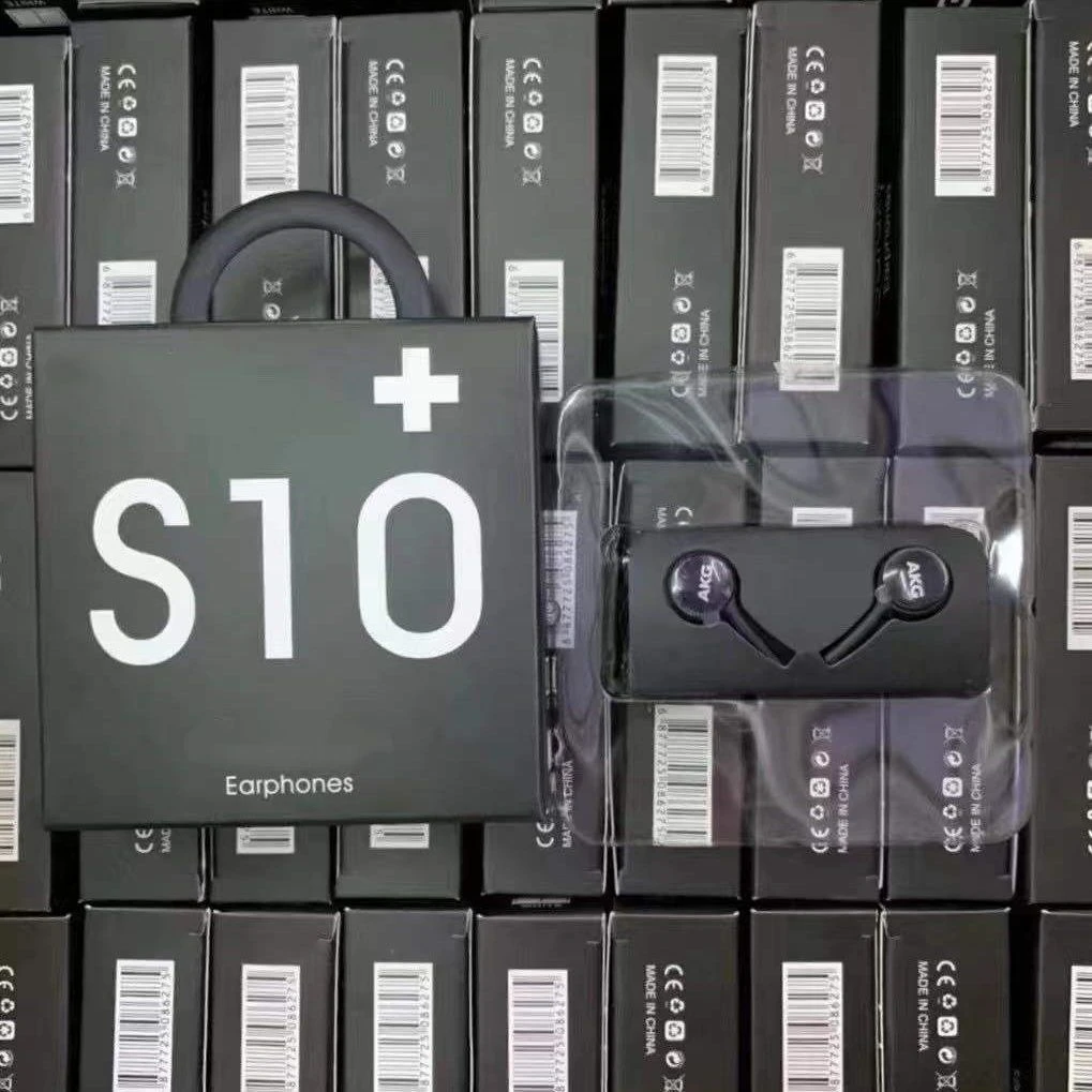 OEM Quality Headset in Ear Headphones with Remote Mic for S10 3.5mm Jack Earphone with Packaging